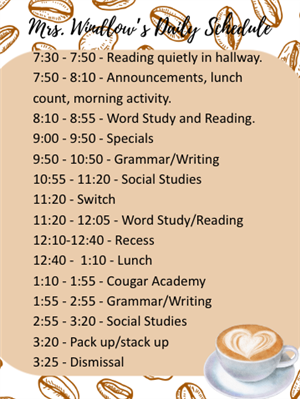 Daily Schedule